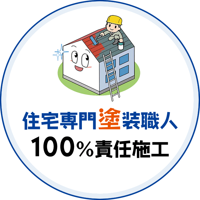 住宅専門塗装職人　100％責任施工